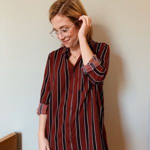 Forever 21 striped long sleeve tunic or dress